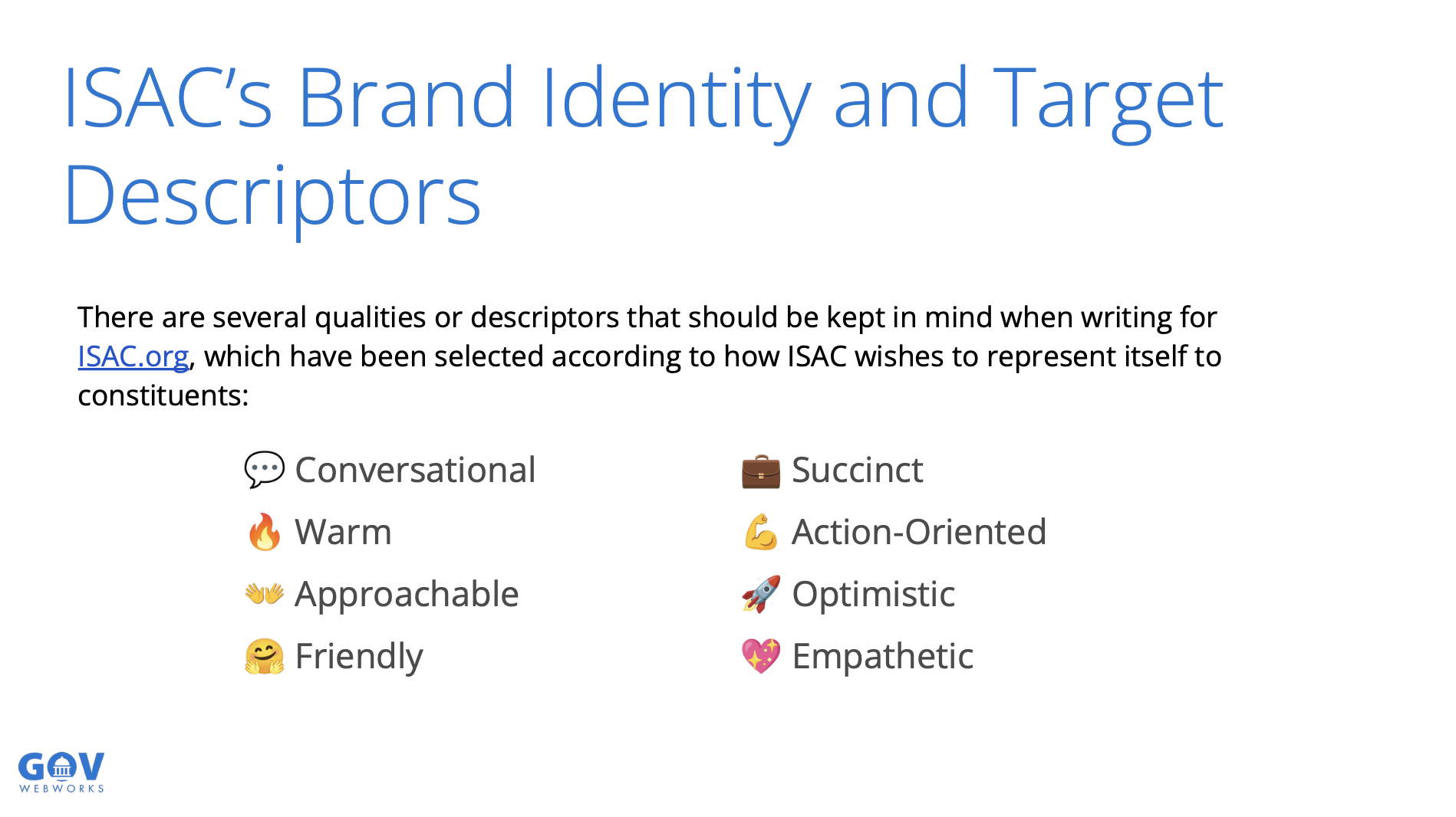 Writing for the Web Training Slides